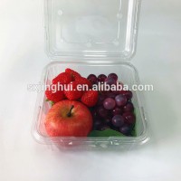 Clear disposable cheap packaging PET plastic food fruit tray